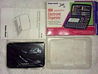 EUC RADIO SHACK 32K ELECTRONIC ORGANIZER EC-357 *WORKS*