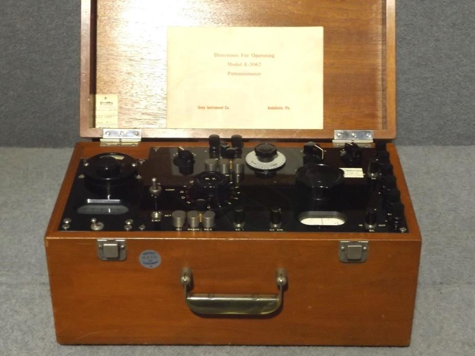 Vintage Gray Instruments E-3067 Potentiometer NASA