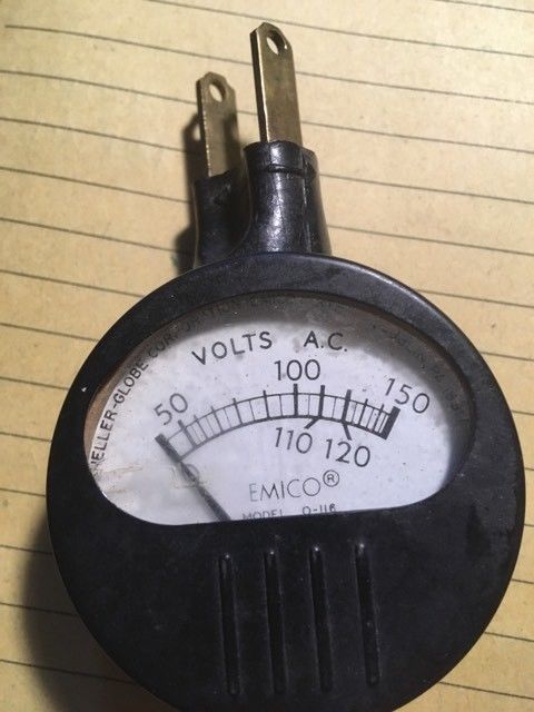 VINTAGE EMICO AC TESTER WORKS AND TESTED, MADE IN DUBLIN PA
