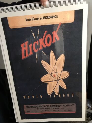 hickok tube tester book of roll charts