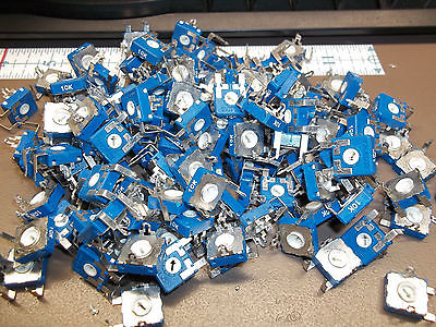 Piher 10K Ohm Single-Turn Trimmer Potentiometer Lot of Approx 130