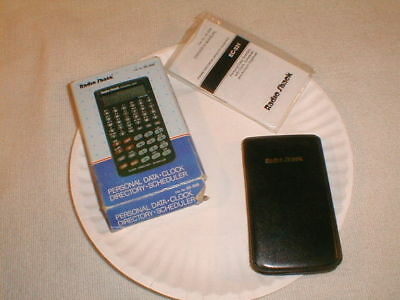 radio shack scheduler personal data clock directory  box ec331