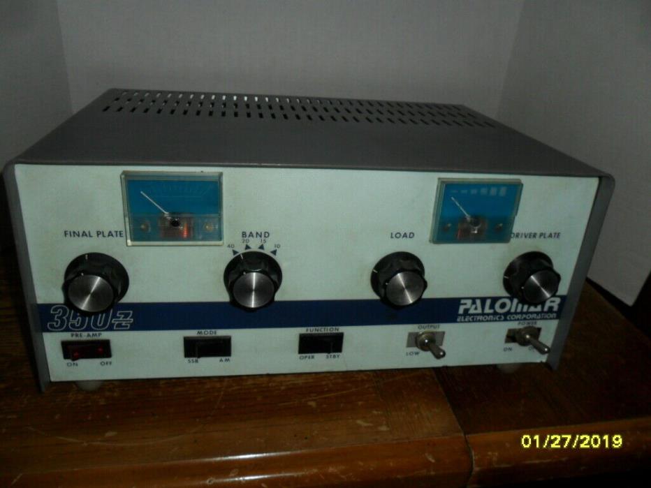 Vintage Palomar 350Z Linear Amplifier Ham Radio Amp CB Radio Untested