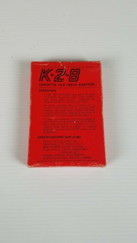 K28 CASSETTE TO 8 TRACK ADAPTER PRODUCT OF JAPAN