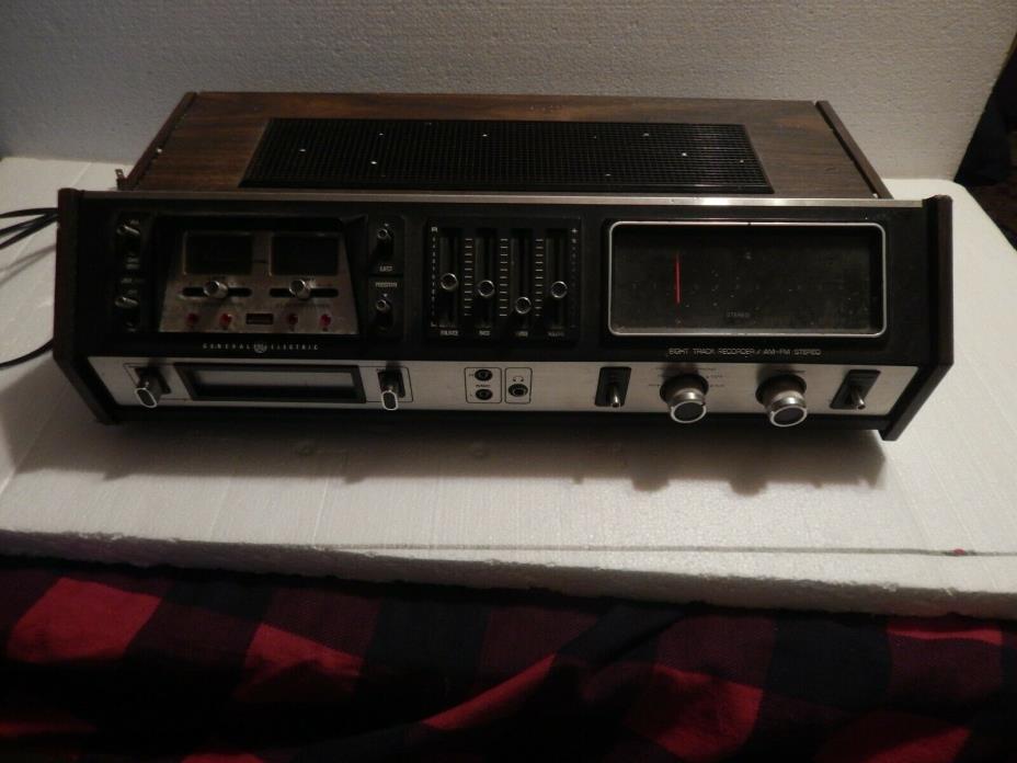 Vintage GE General Electric 8 Eight Track Recorder AM FM Stereo SC2310B