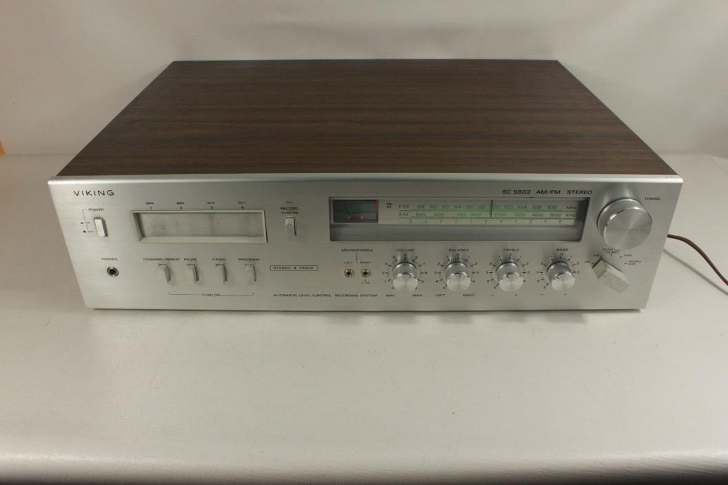 VIKING SC 5802, AM FM stereo receiver/8 track player/corder.(ref A 970)