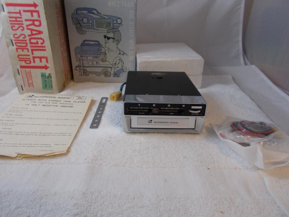 Vintage 8 Track Auto Stereo Tape Player NIB Automatic Radio Model SSS2595D