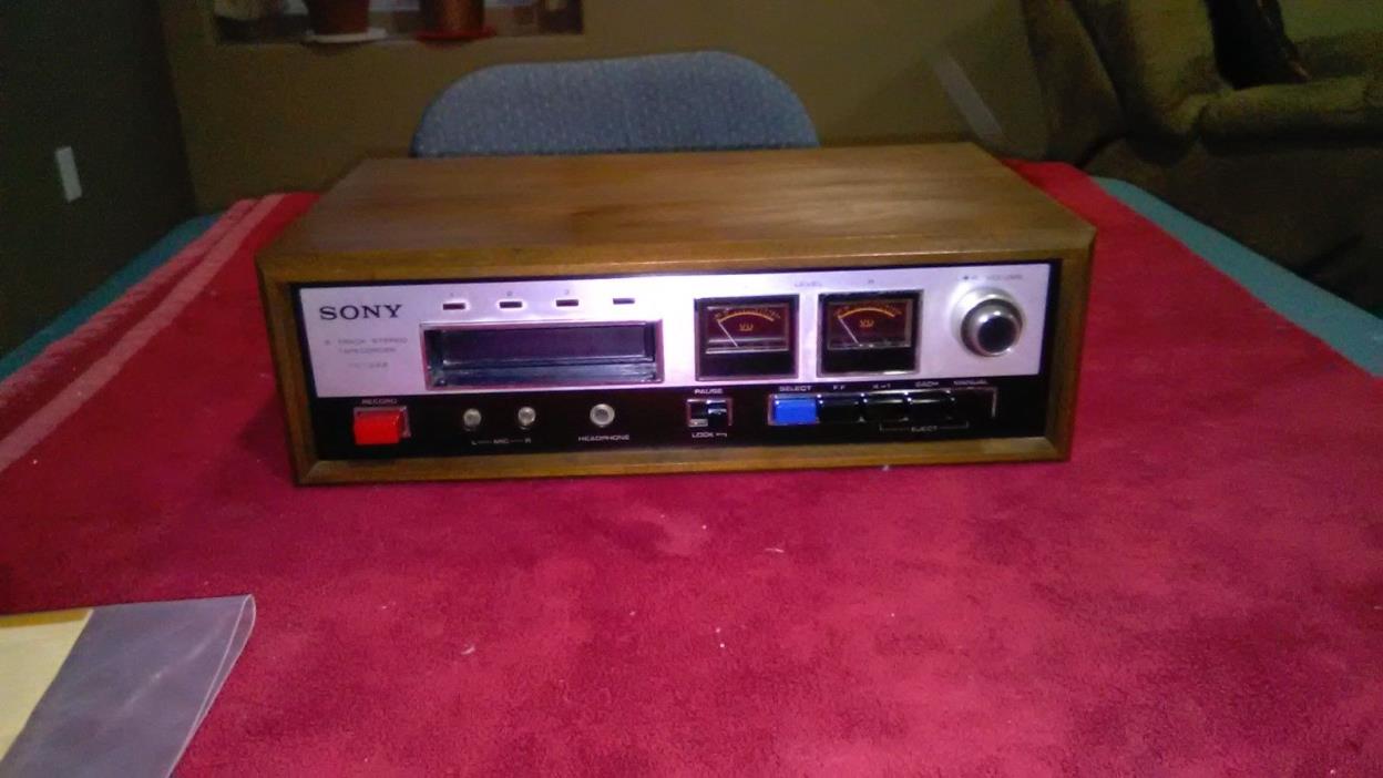 Vintage SONY 8 TRACK STEREO TAPECORDER MODEL TC-228