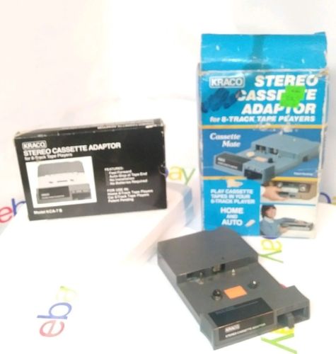 VINATGE Kraco Stereo Cassette Adapter KCA-7B FOR 8 TRACK TAPE PLAYERS Car Audio