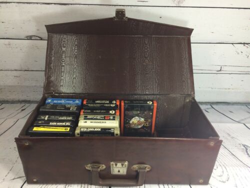 8 Track Carrying Case (holds 24) with 13 Tapes + Bonus item