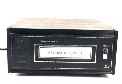 Realistic TR168 Vintage Wood Cabinet 14-1921 Stereo 8 Track Tape Player Tested