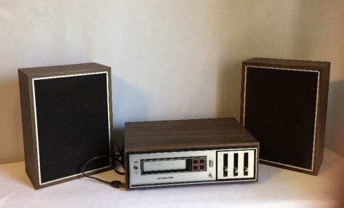 Vinage SoundDesign Stereo 8 Track Player With Speakers Model 4840