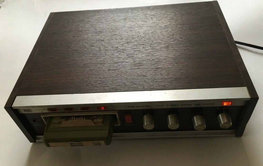 Vintage Realistic TR-8 Stereo 8-Track Tape Cartridge Player ~ Phono Compatible