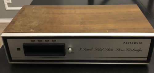 Vintage Panasonic 8 Track Player Model RS-800AS TESTED AND WORKING