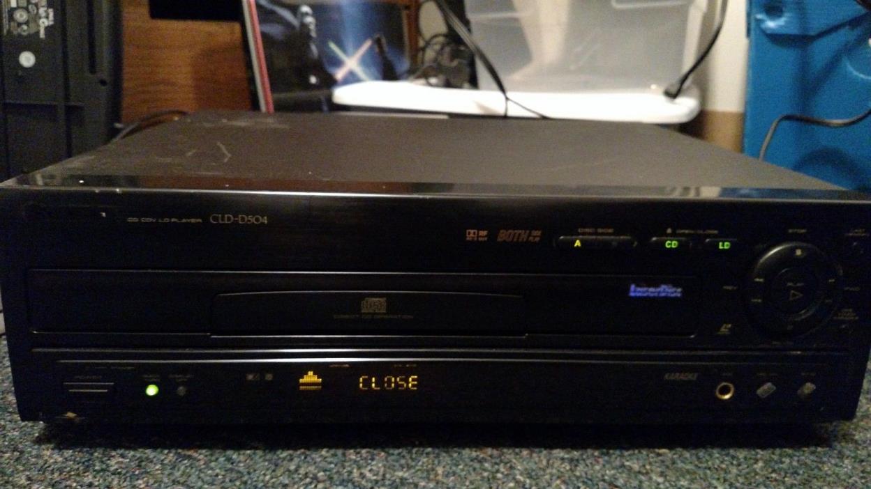 Pioneer CLD-D504 CD & LaserDisc Player Laser Disc Karaoke Needs Repair