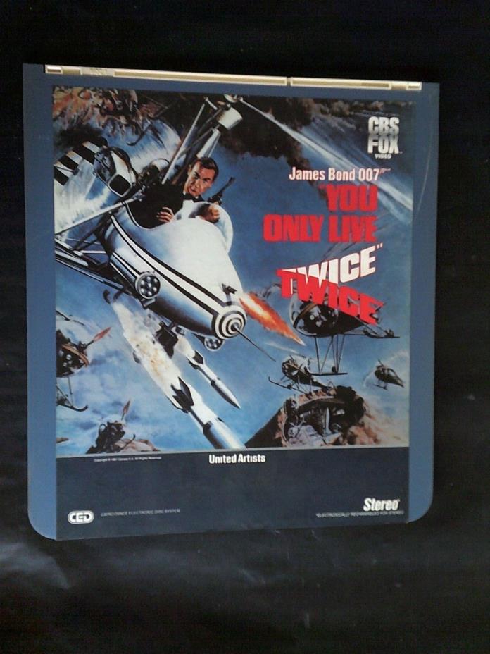 JAMES BOND 007 You Only Live Twice CED Video Disc Movie Sean Connery John Berry