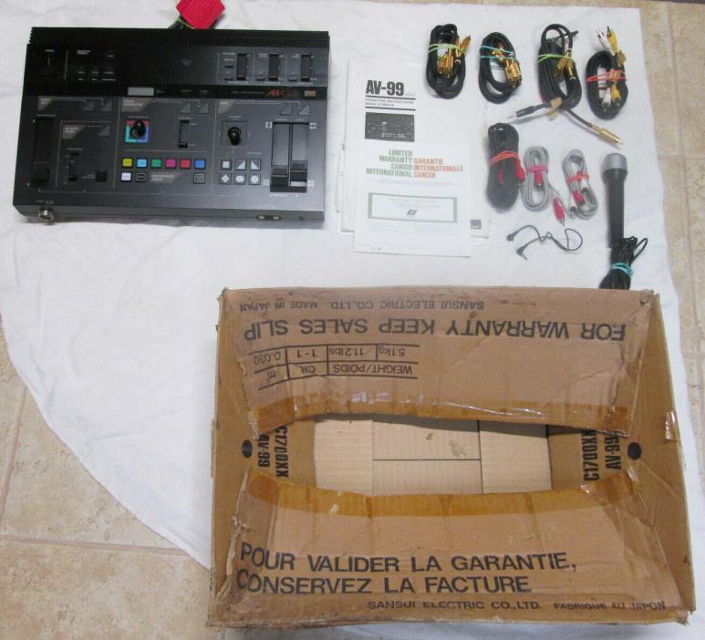 VINTAGE SANSUI AV-99 AUDIO VIDEO PROCESSOR vhs analog
