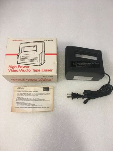 Realistic High Power Video / Audio Tape Eraser 44-233 Radio Shack With Box Clean