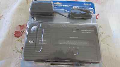 Vintage GE Compact Cassette Recorder with AC/DC Converter Model 3-5301S NIP