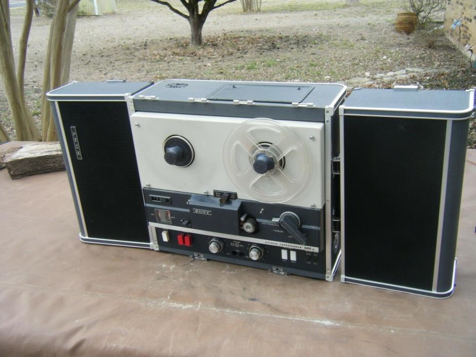 Beautiful Vintage Sony TC-500A Reel to Reel Player Recorder / Tube Amp / EXC!!!