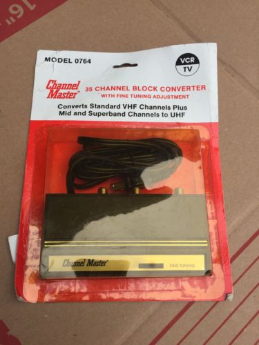 Channel Master 35 Channel Block Converter with Fine Tuning Model 0764 VHF to UHF