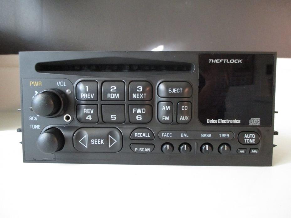 Chevy Delco AM/FM CD radio w/aux input for 95-02 car/truck 09354195