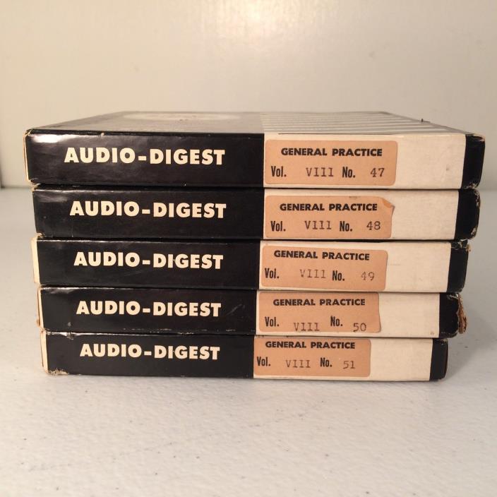 Lot of 5 Vintage Scotch 5 In 8MM Reel 1/4 Tape Audio Medical General Practice