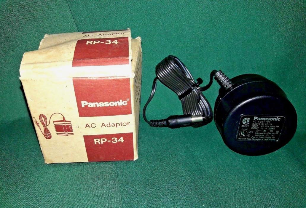 PANASONIC RP-34 AC ADAPTOR PLUG-New Old Stock-Free Shipping