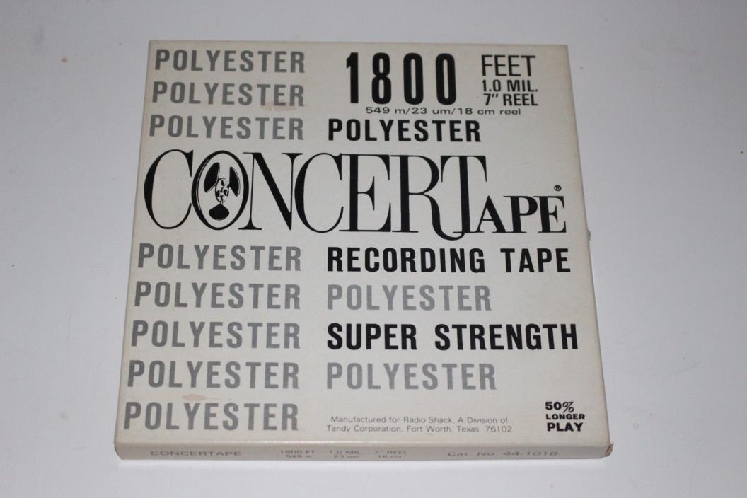 Concertape Unmarked Blank Reel to Reel Tape 7