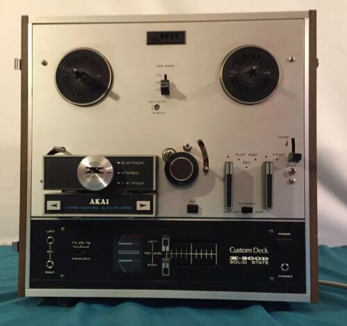AKAI Cross Field X200D Custom Reel to Reel Powers Up But Selling As Is For Parts