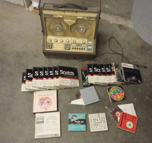 Rare Silvertone Sears Model 7239 1960's Reel to Reel R2R Recorder Tape Deck VTG