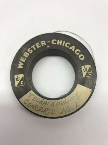 VINTAGE RECORDING WIRE REEL/SPOOL WEBSTER CHICAGO 1/2 HOURS.