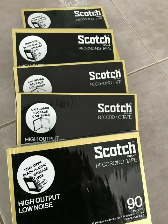 NEW NOS Vintage SCOTCH 207 reel tapes - set of 5