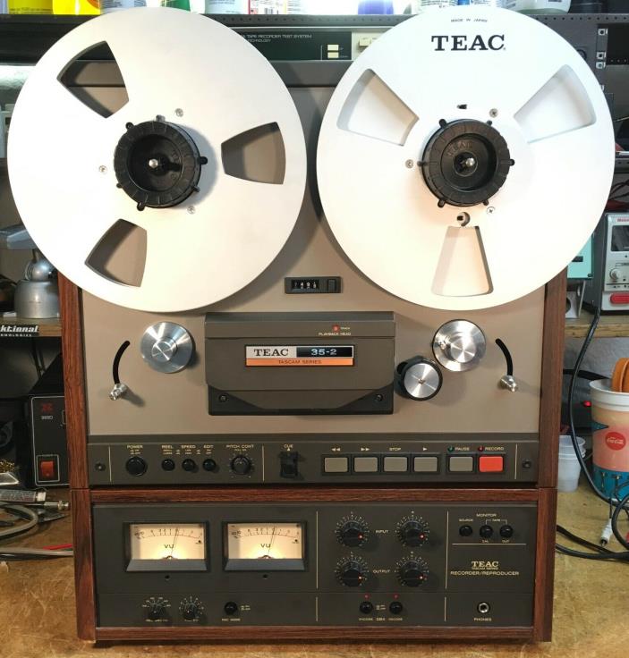 Teac Tascam 35-2 • 2 & 1/4 Track Reel Tape Recorder • FULLY OVERHAULED SERVICED