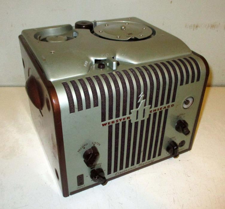 Webster Chicago Wire Recorder Art Deco Nice Shape Model 81-1