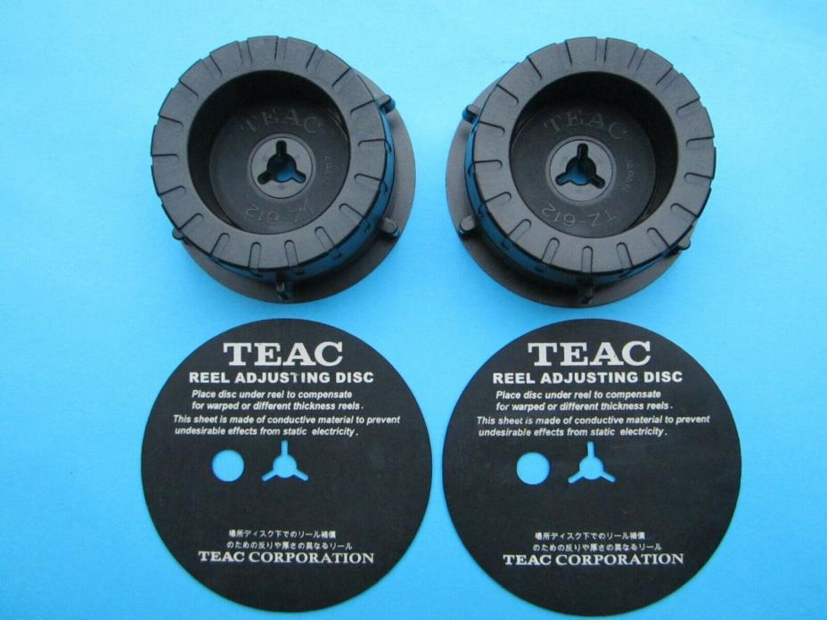 Teac TZ-612 NAB HUB Adaptors & Adjustment sheets  Reel To Reel tape deck vintage