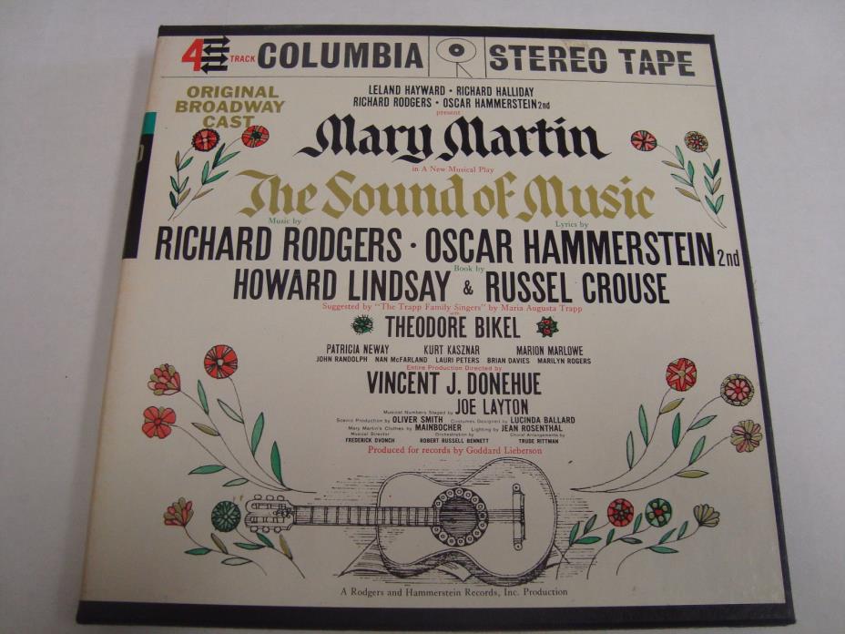 Mary Martin Sound of Music Rogers Hammerstein Reel to Reel 4 Track 7 1/2