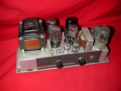 Bell & Howell 385 Filmosound 6V6 12AX7 Tube Amp Amplifier Guitar HiFi
