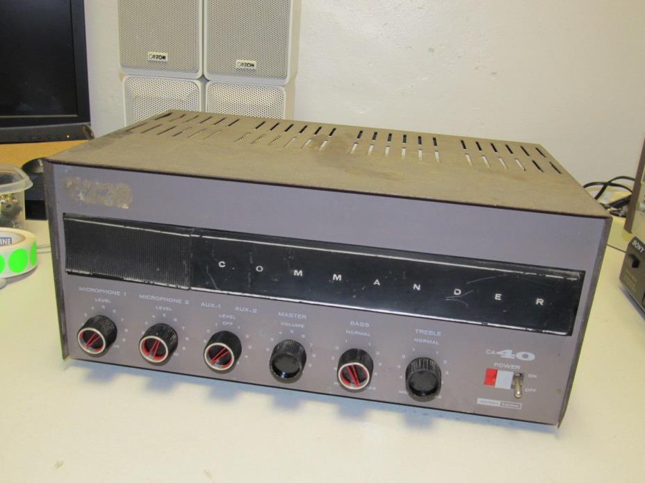 Vintage Harman Kardon Commander CA40 6L6 Tube Amplifier