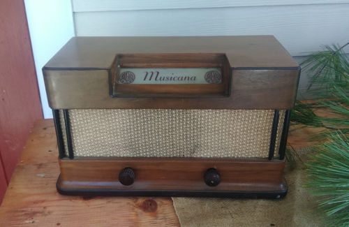 Rare Art Deco Musicana Amplifier for your 45 RPM Phonograph