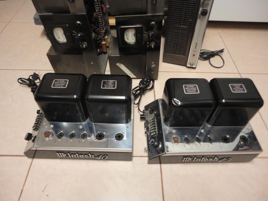 Mcintosh MC40   mono amplifiers matched pair
