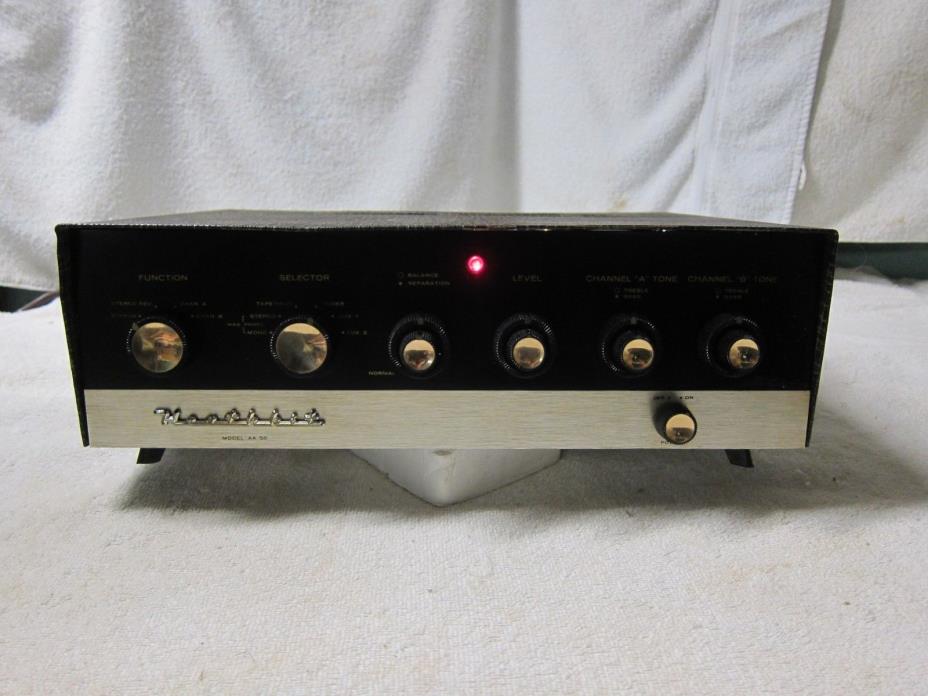 HEATHKIT AA-50 STEREO INTEGRATED TUBE AMPLIFIER, SERVICED, PLUG AND PLAY, VERY N