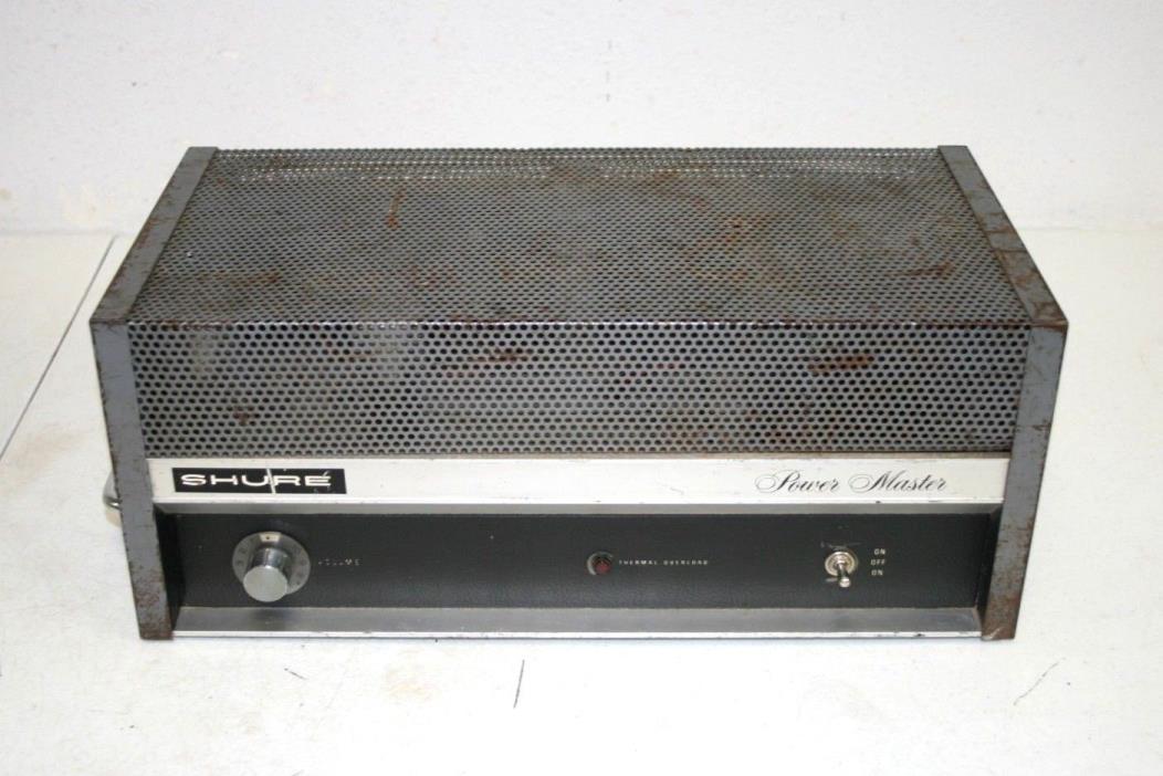 Vintage Shure PM300 Power Master Amplifier; TESTED