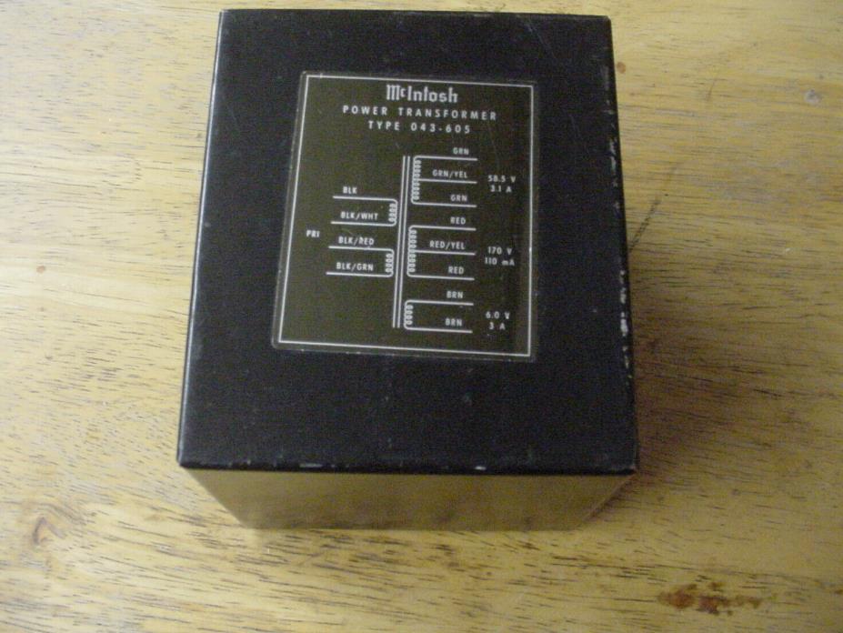 MCINTOSH POWER TRANSFORMER TYPE 043-605