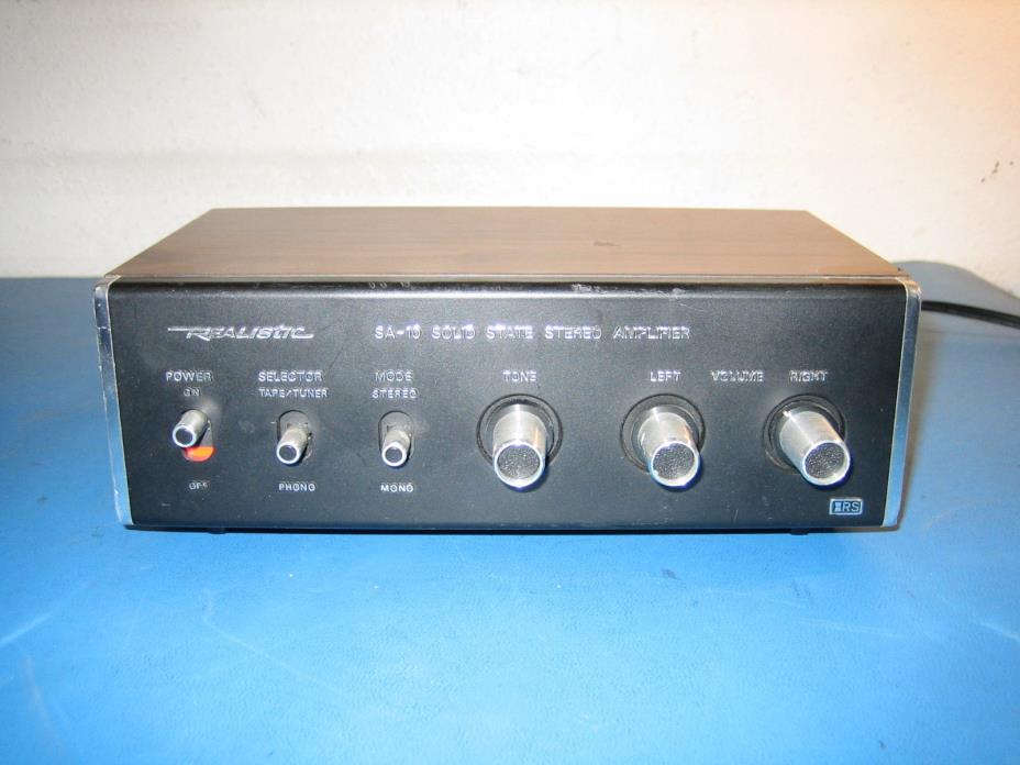 Vintage Realistic SA-10 Solid State Stereo Amplifier d28