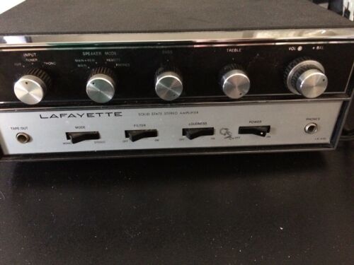 Vintage Lafayette Solid State Stereo Amplifier Amp LA-450