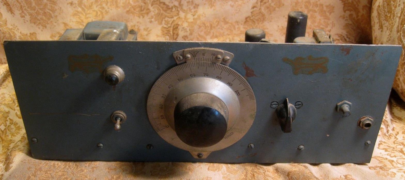 Vintage tube radio amplifier Tuner Amp Project Velvet Vernier Tuner Very Old