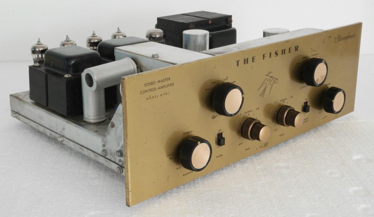 Vintage Fisher X-101-ST Stereo Master Control Amplifier : Good Working Condition