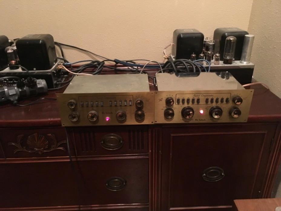 McIntosh C8S & C8 preamplifiers with octal cords working original units
