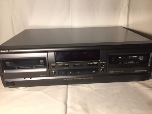 Technics RS-TR272 Dual Stereo Cassette Deck For Parts Only or Repair.